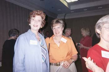 Jim Pace and Gloria Cope in background, Maria Morrell and Sandy Dennis 